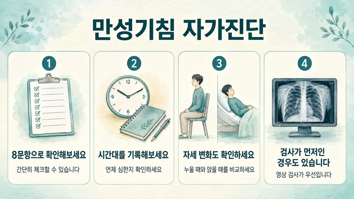 인천 송도 더율한의원 - 만성기침 자가진단