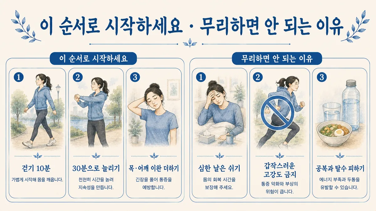 인천 송도 더율한의원 - 만성 매일 두통 운동