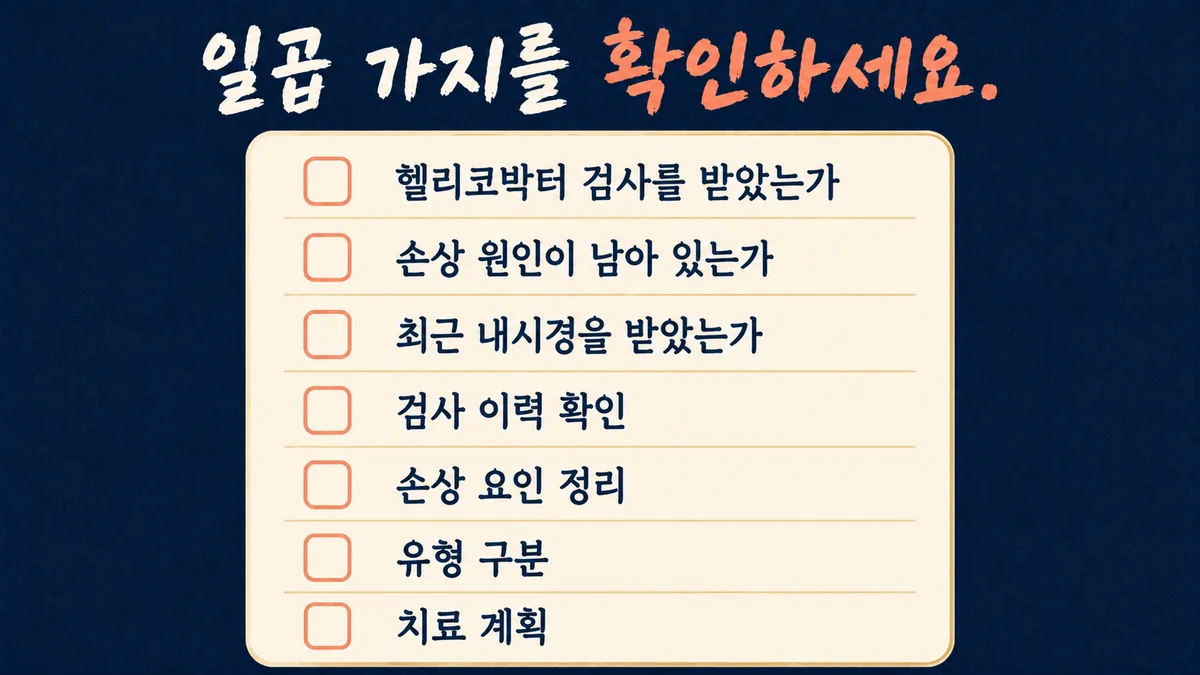 인천 송도 더율한의원 - 만성 위염 자가진단