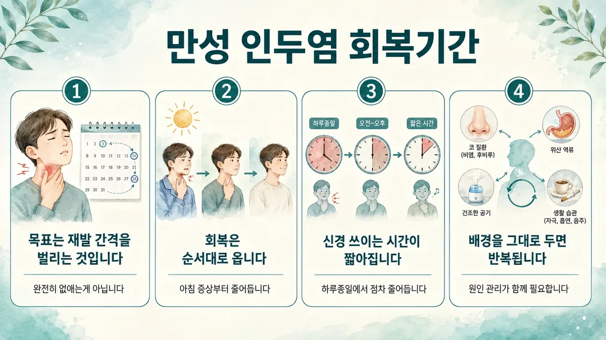 인천 송도 더율한의원 - 만성 인두염 회복