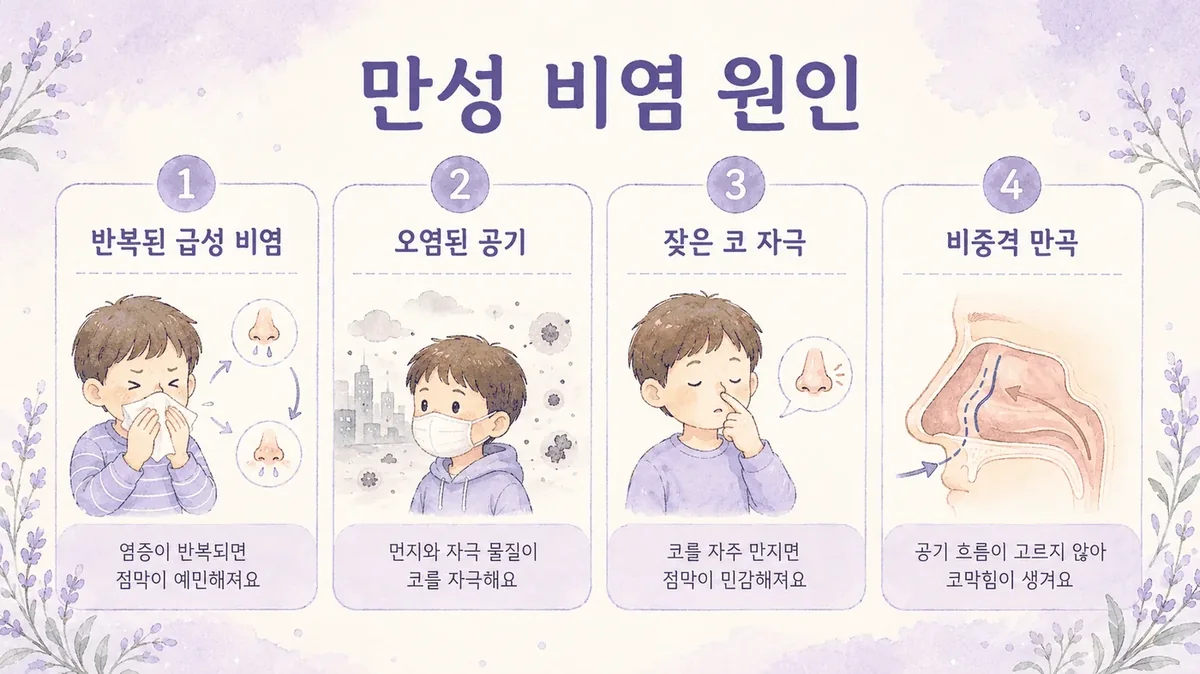 인천 송도 더율한의원 - 만성 비염 원인
