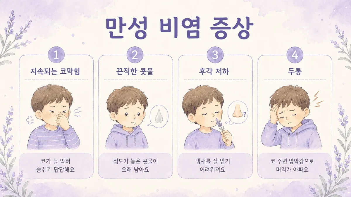 인천 송도 더율한의원 - 만성 비염 증상