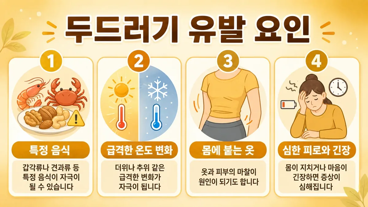 인천 송도 더율한의원 - 만성 두드러기 유발 요인 관리