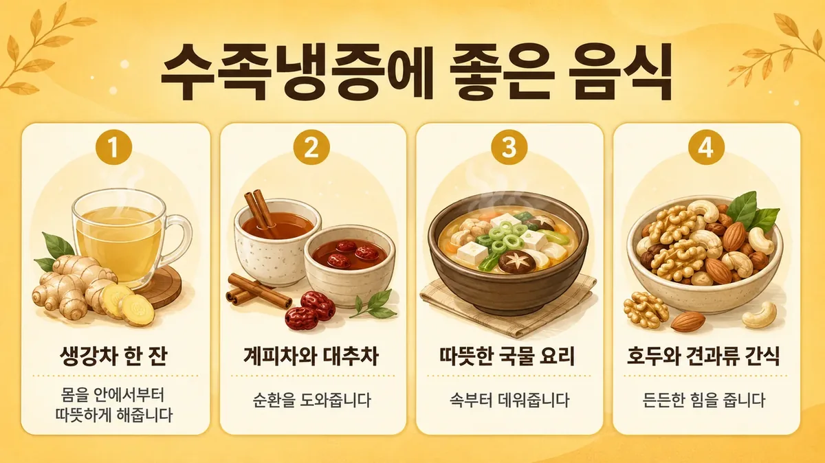 인천 송도 더율한의원 - 수족냉증 음식