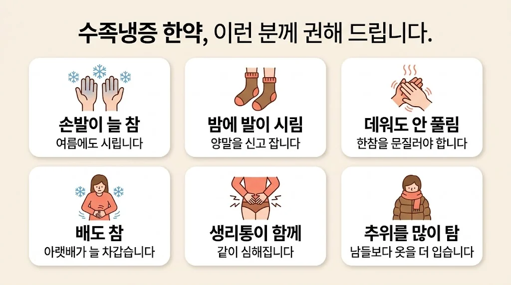 인천 송도 더율한의원 - 수족냉증 한약 대상