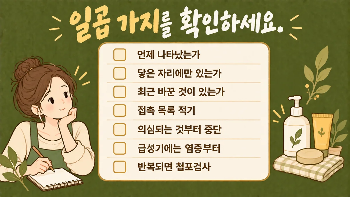 인천 송도 더율한의원 - 접촉피부염 자가진단