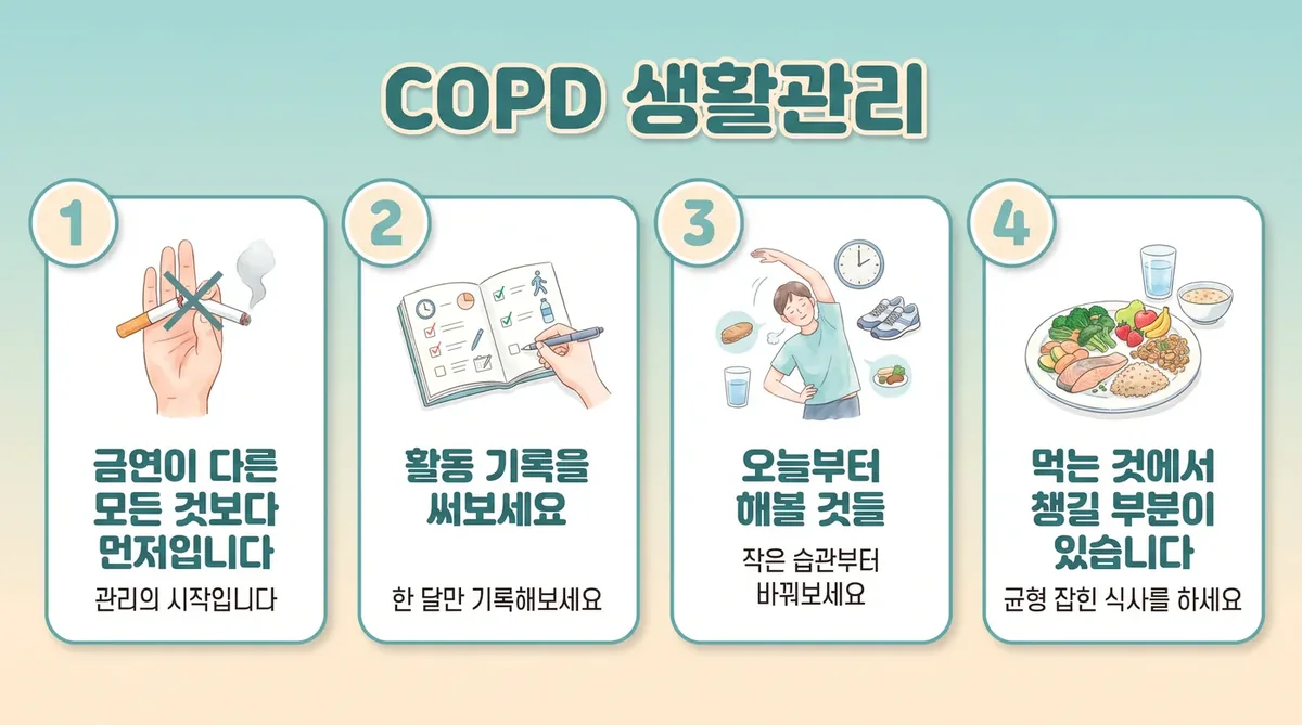 인천 송도 더율한의원 - 만성폐쇄성폐질환(COPD) 생활관리