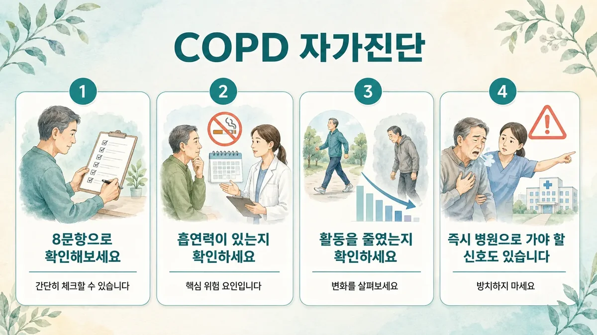 인천 송도 더율한의원 - 만성폐쇄성폐질환(COPD) 자가진단