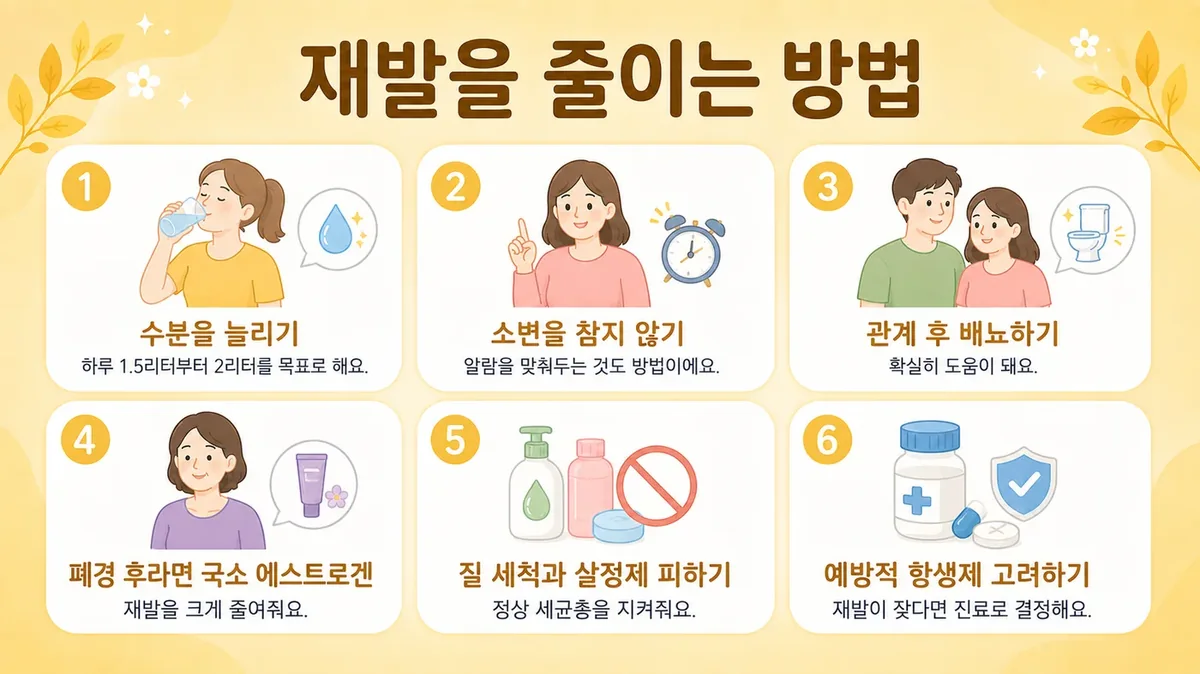 인천 송도 더율한의원 - 방광염 예방 관리