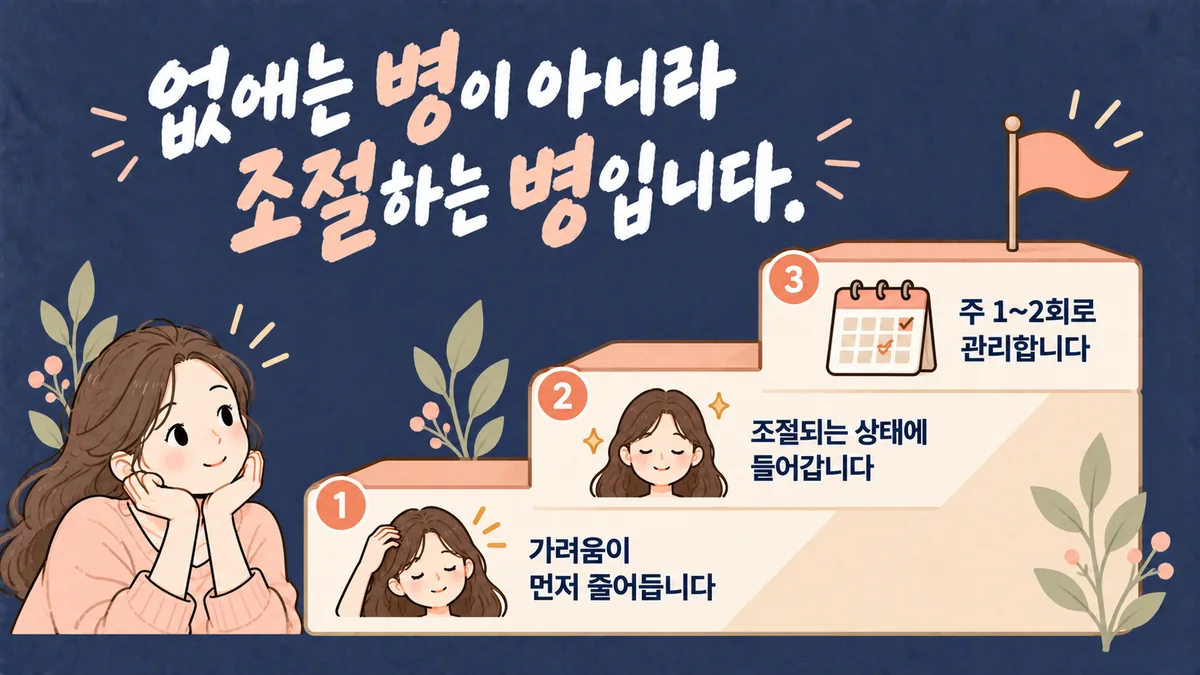 인천 송도 더율한의원 - 비듬 회복