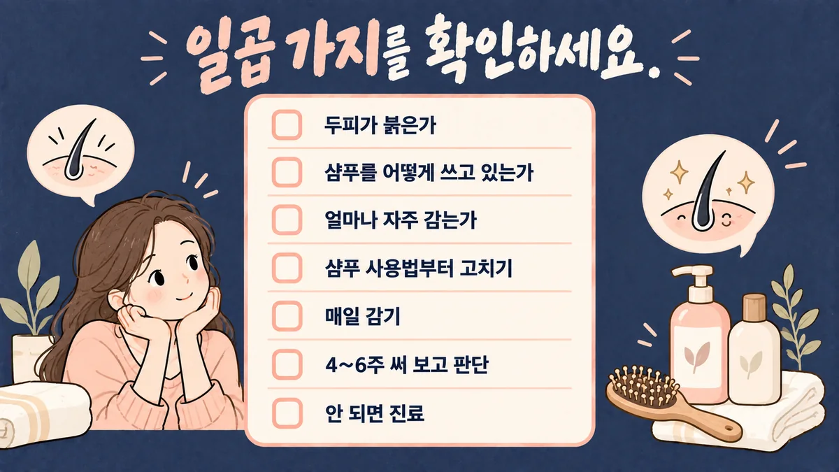 인천 송도 더율한의원 - 비듬 자가진단