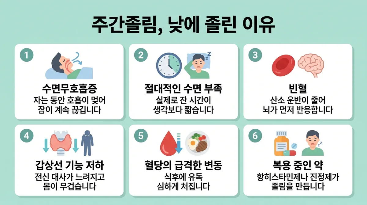 인천 송도 더율한의원 - 주간 졸림 원인