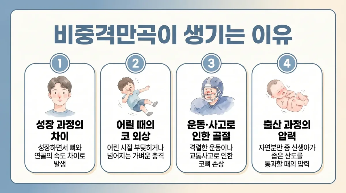 인천 송도 더율한의원 - 비중격만곡 동반 비염 원인