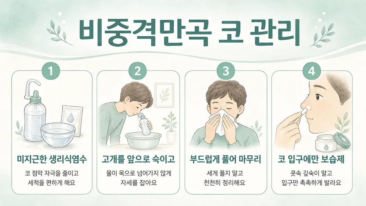 인천 송도 더율한의원 - 비중격만곡 동반 비염 코 관리