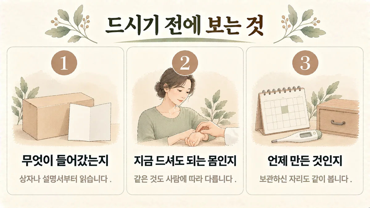 동춘동한의원 공진단 보는 기준 - 들어간 구성·지금 몸 상태·만든 시점