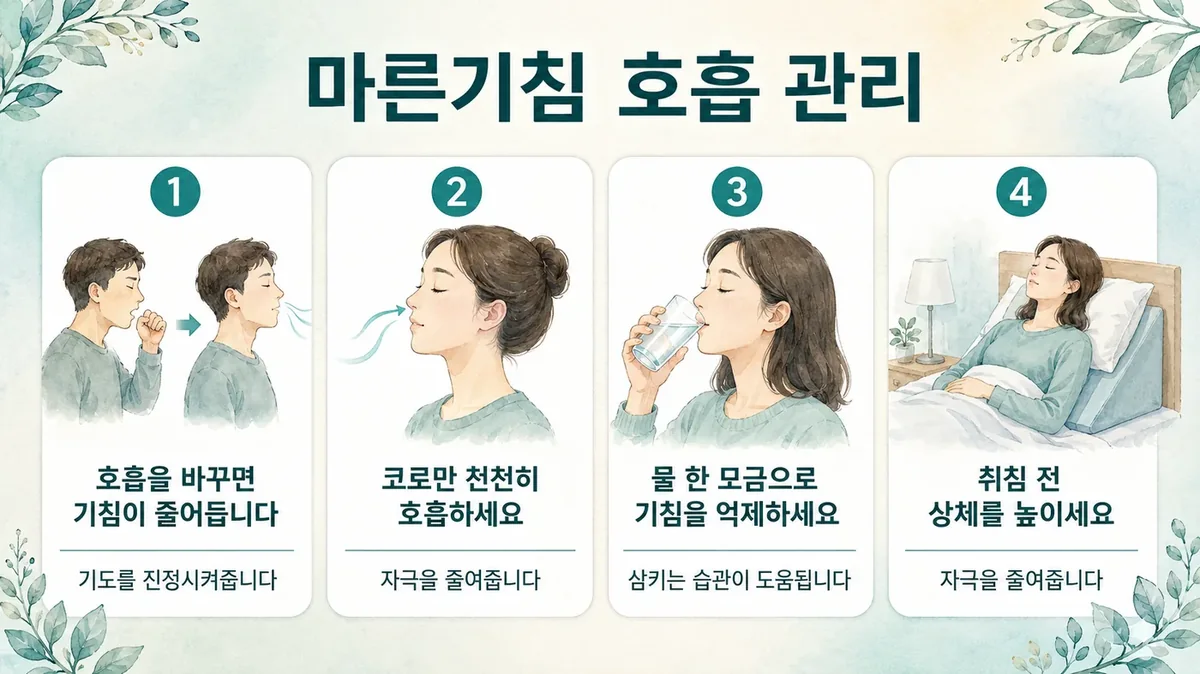 인천 송도 더율한의원 - 마른기침 호흡