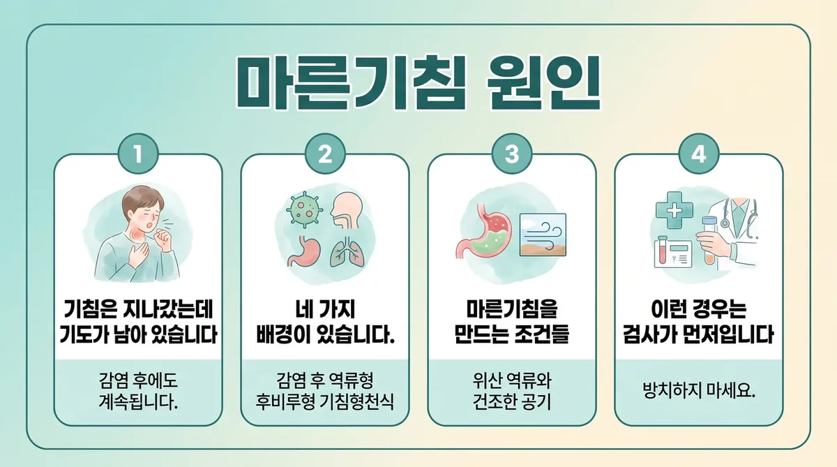 인천 송도 더율한의원 - 마른기침 원인