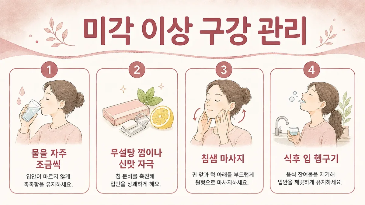 인천 송도 더율한의원 - 미각 이상 구강 관리