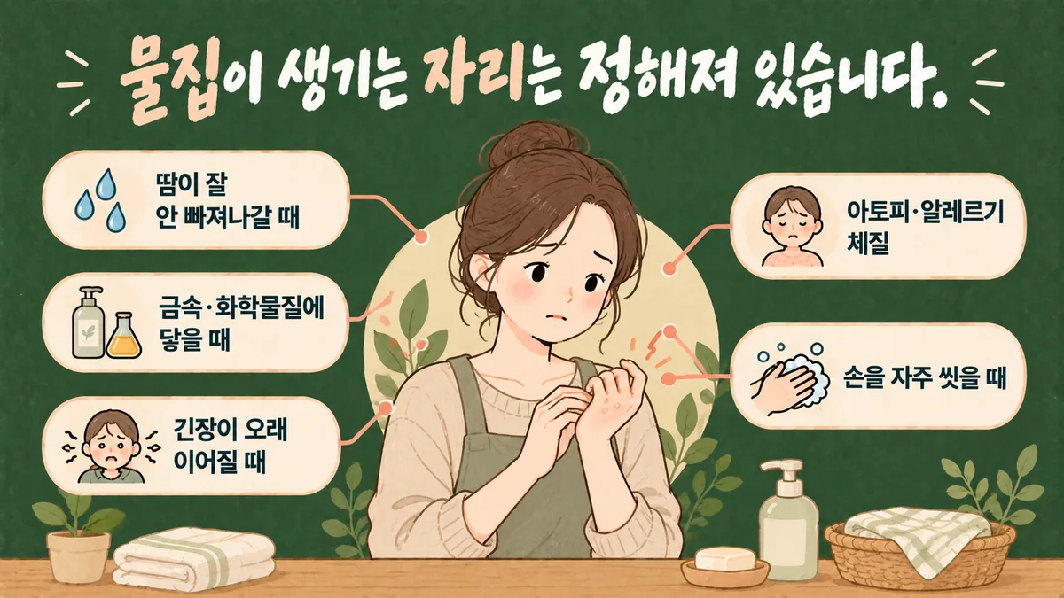 인천 송도 더율한의원 - 한포진 원인