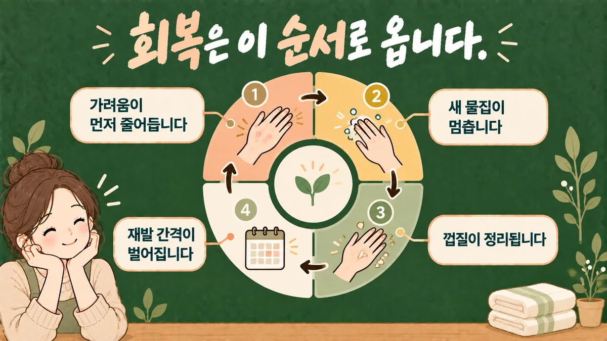 인천 송도 더율한의원 - 한포진 회복