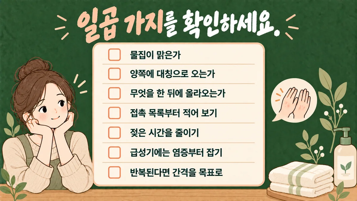 인천 송도 더율한의원 - 한포진 자가진단
