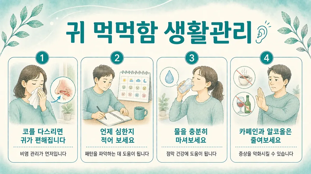 인천 송도 더율한의원 - 귀 먹먹함 생활관리