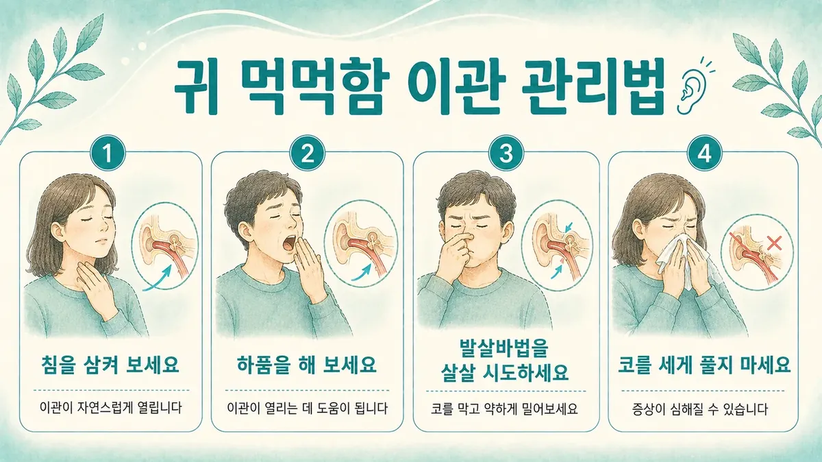 인천 송도 더율한의원 - 귀 먹먹함 귀 관리