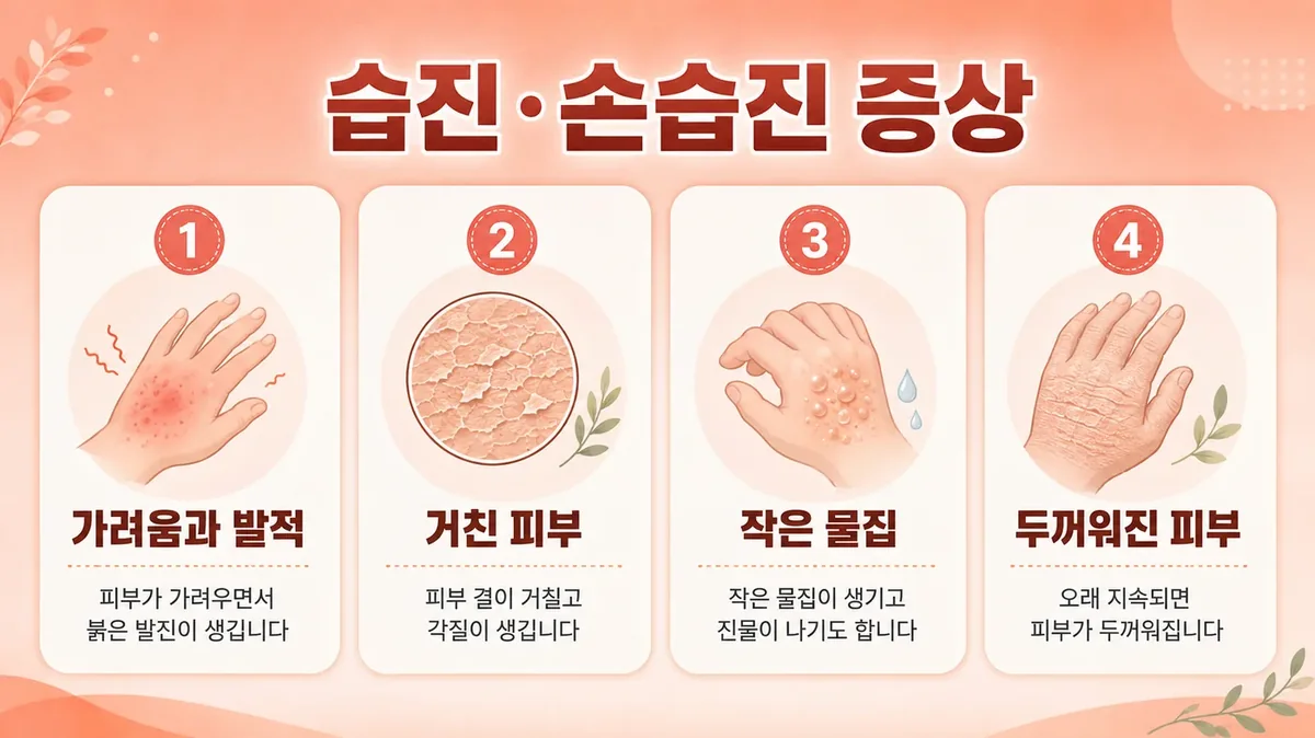 인천 송도 더율한의원 - 습진·손습진 증상