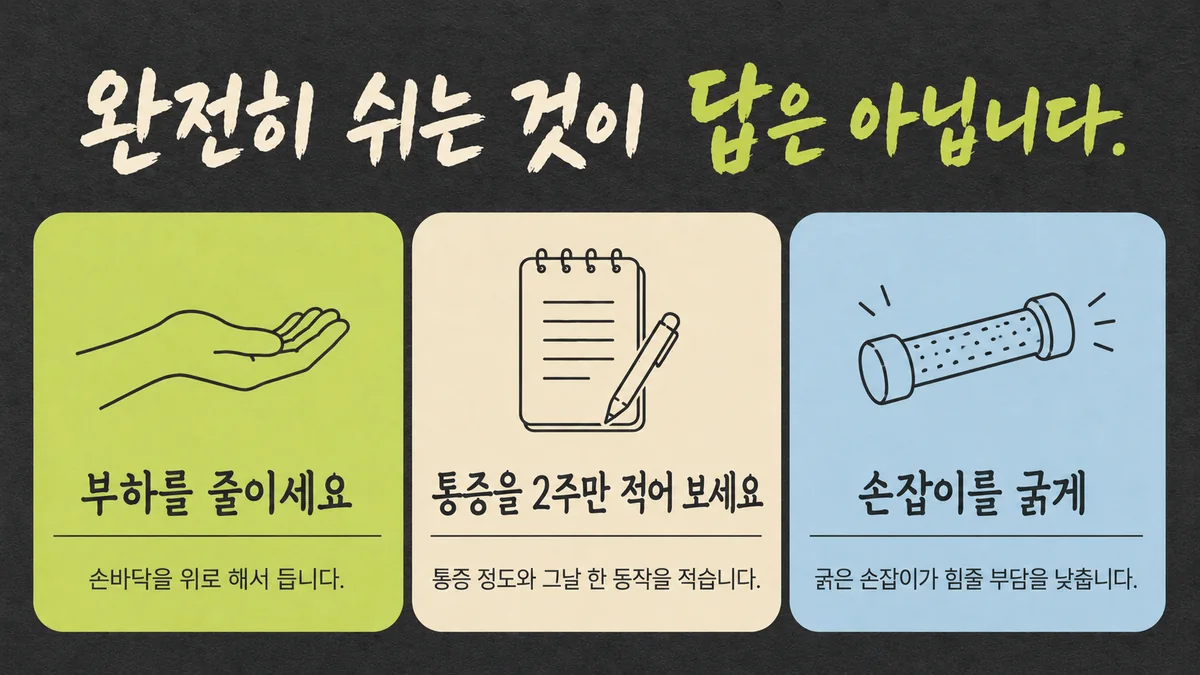 인천 송도 더율한의원 - 팔꿈치 통증 생활관리