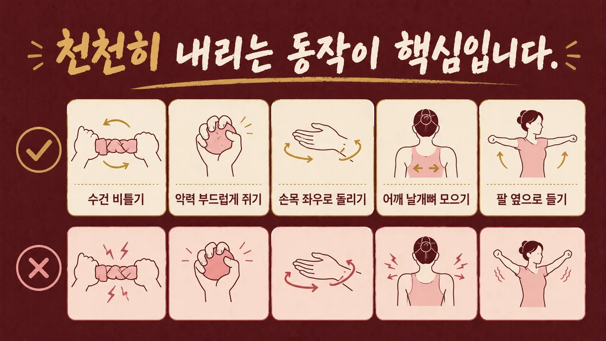 인천 송도 더율한의원 - 팔꿈치 통증 운동