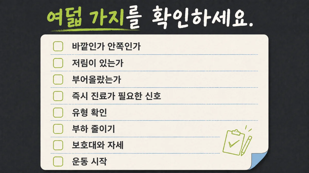인천 송도 더율한의원 - 팔꿈치 통증 자가진단