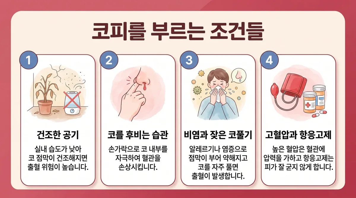 인천 송도 더율한의원 - 코피 원인