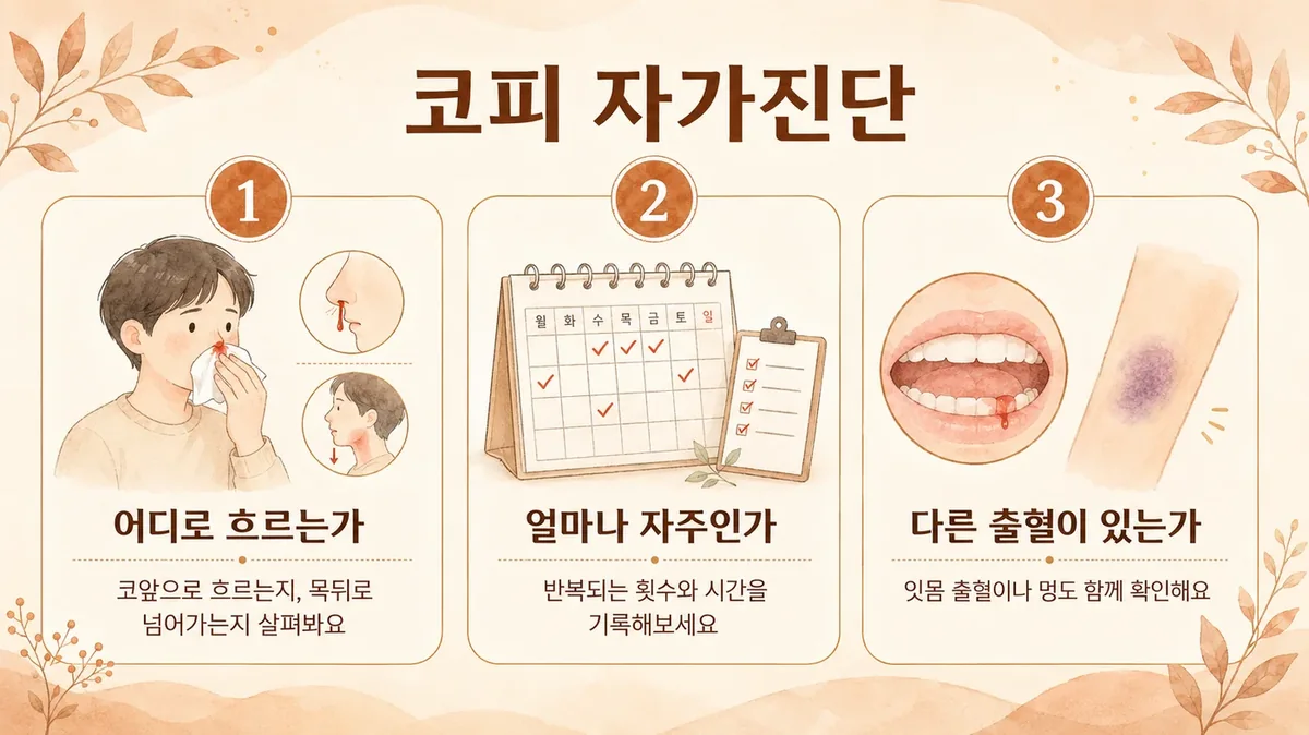 인천 송도 더율한의원 - 코피 자가진단