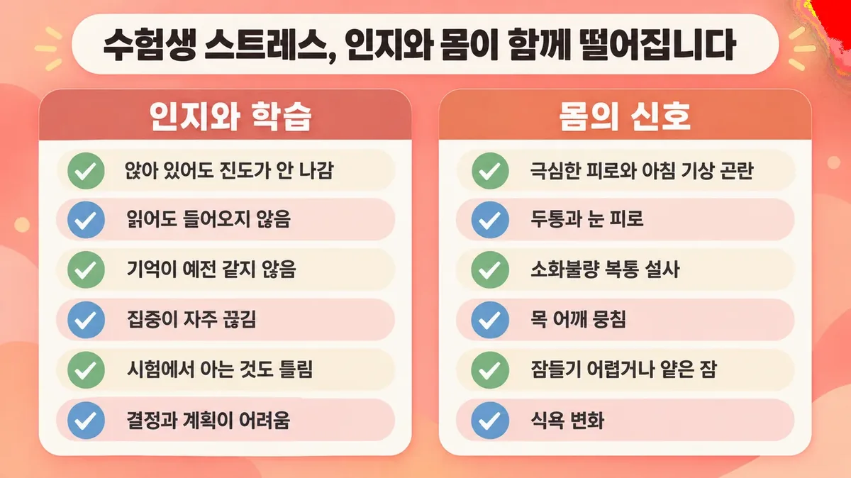 인천 송도 더율한의원 - 수험 스트레스 증상