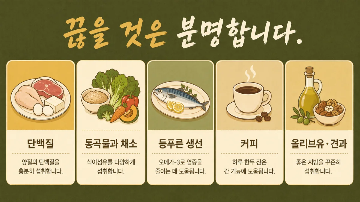 인천 송도 더율한의원 - 지방간 음식