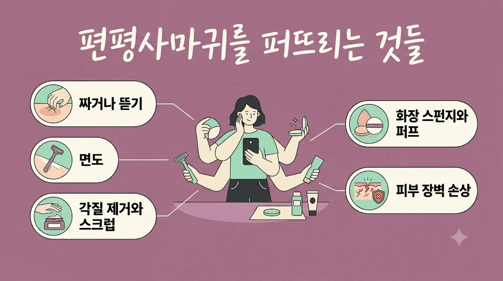 인천 송도 더율한의원 - 편평사마귀 원인