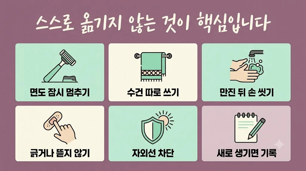 인천 송도 더율한의원 - 편평사마귀 생활관리