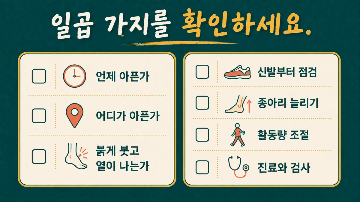 인천 송도 더율한의원 - 발 통증 자가진단