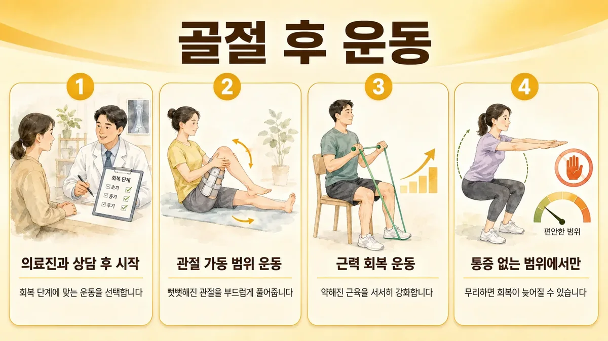 인천 송도 더율한의원 - 골절 후 회복 운동