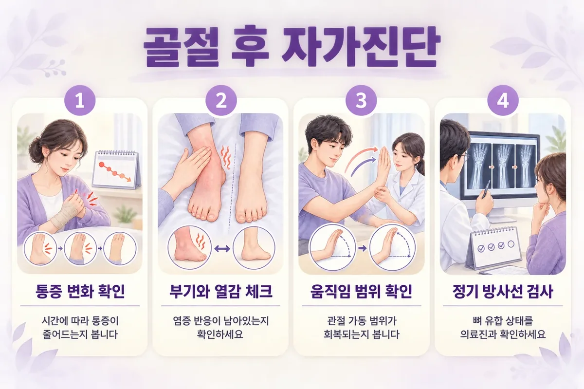 인천 송도 더율한의원 - 골절 후 회복 자가진단
