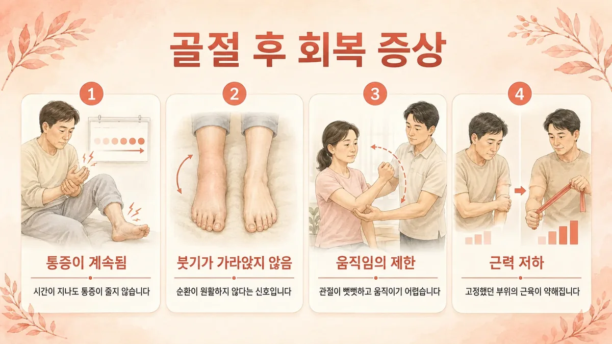 인천 송도 더율한의원 - 골절 후 회복 증상