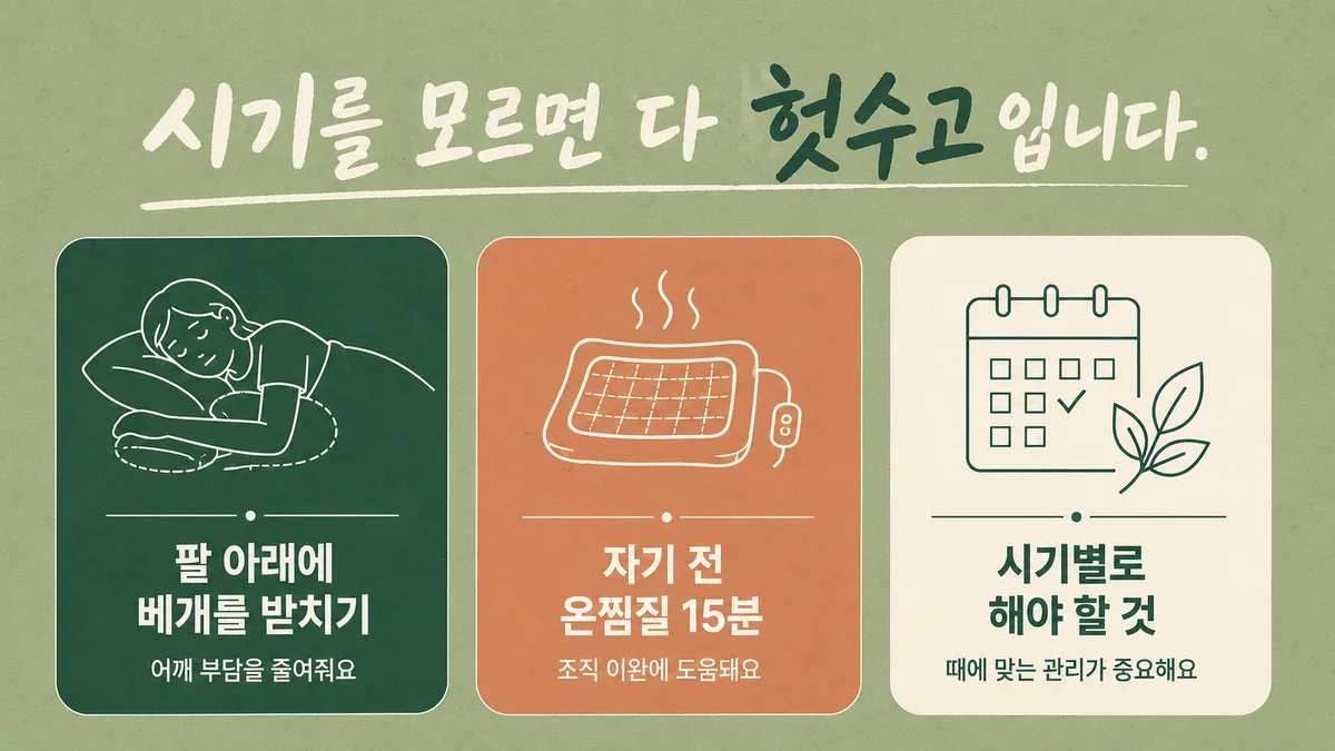 인천 송도 더율한의원 - 오십견 생활관리