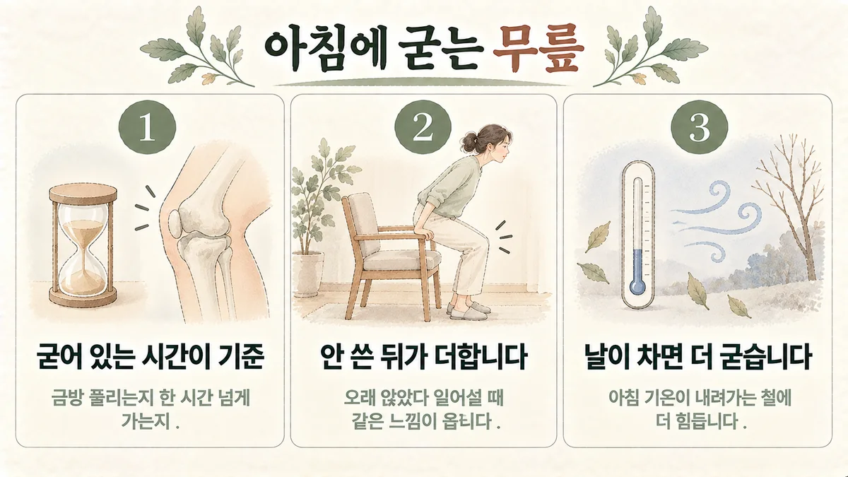 강화한의원 무릎 통증 원인 - 받는 힘이 큽니다·허벅지가 약합니다·연골이 얇아집니다