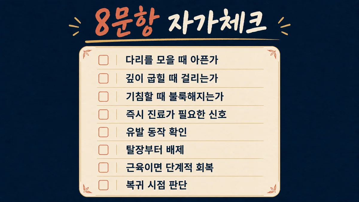 인천 송도 더율한의원 - 사타구니 통증 자가진단