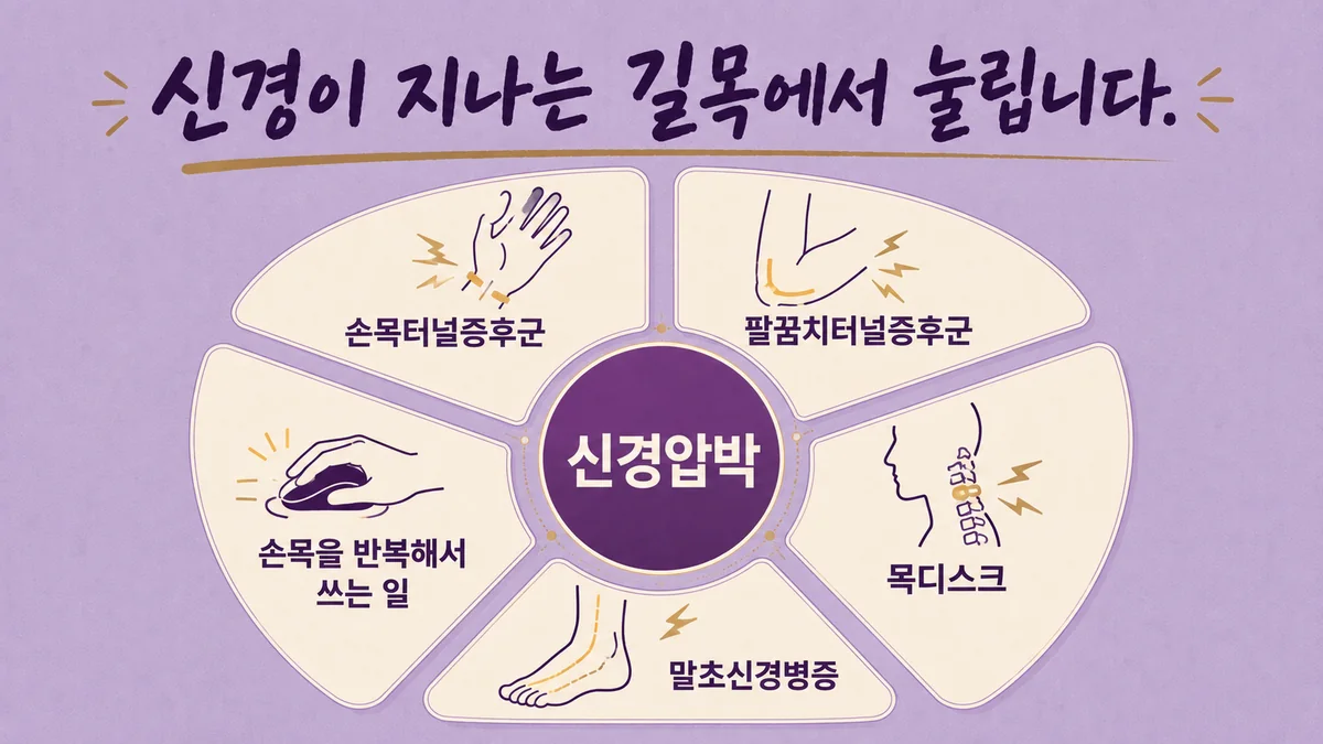 인천 송도 더율한의원 - 손 저림 원인