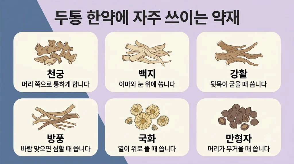 인천 송도 더율한의원 - 두통 한약 약재
