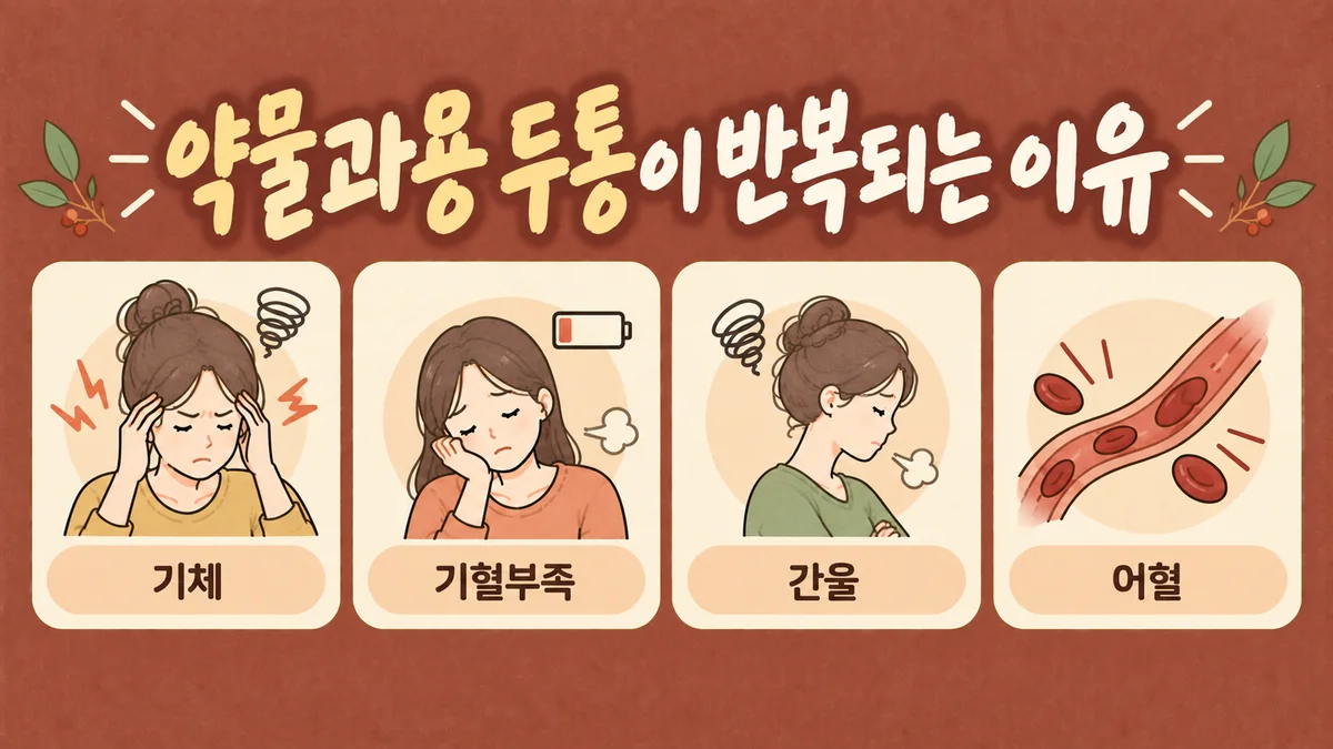 인천 송도 더율한의원 - 약물과용 두통 원인