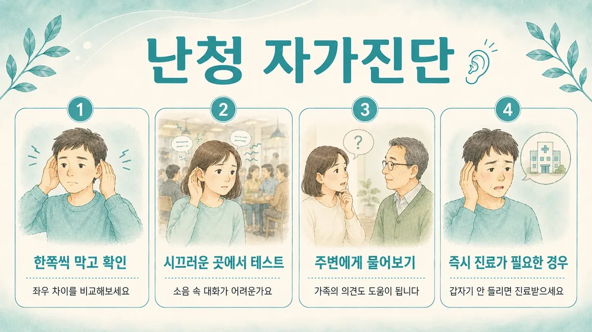 인천 송도 더율한의원 - 난청 자가진단