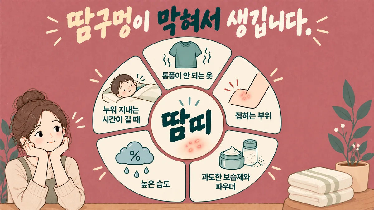 인천 송도 더율한의원 - 땀띠 원인