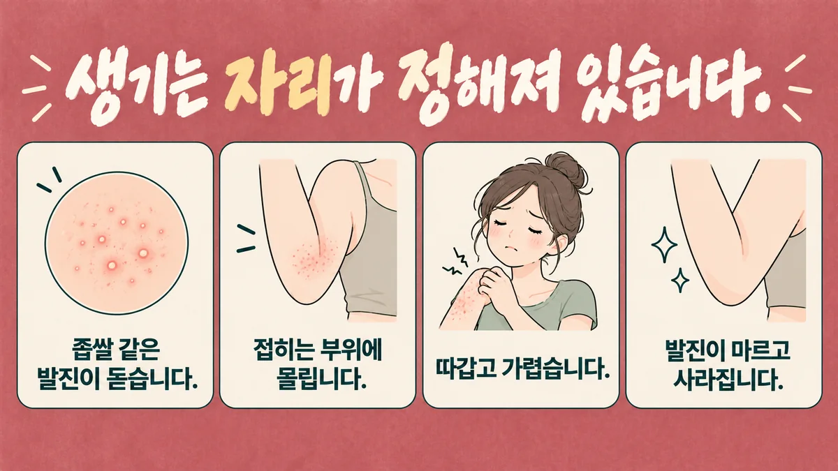 인천 송도 더율한의원 - 땀띠 증상